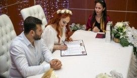 Mersin’de nikah solanlarında 02.02.2022 yoğunluğu