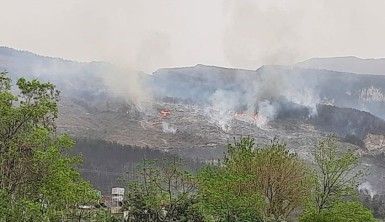 Hatay'da orman yangını iki noktada devam ediyor