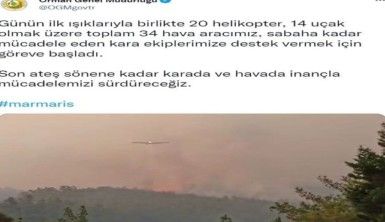 OGM, 20 helikopter, 14 uçak olmak üzere 34 hava aracı göreve başladı