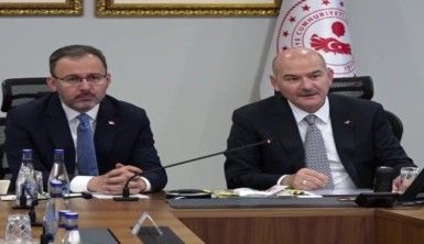 Bakan Soylu ve Bakan Kasapoğlu, 81 il valisi ve gençlik spor il müdürleri ile toplantı yaptı