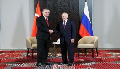 Cumhurbaşkanı Erdoğan, Rusya Devlet Başkanı Putin ile görüştü