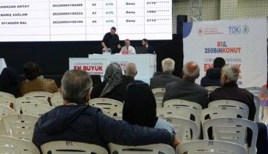 Mardin'de TOKİ kurası heyecanı yaşandı