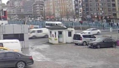 İstanbul'daki tramvay kazası güvenlik kamerasına yansıdı