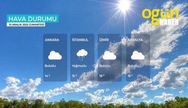 Yarın kara ve denizlerimizde hava nasıl olacak? 10 Aralık 2022 Cumartesi