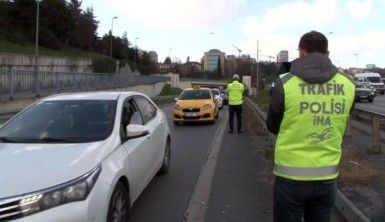 İstanbul'da dron destekli trafik denetimi