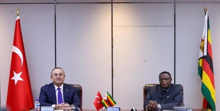 Bakan Çavuşoğlu, Zimbabve Devlet Başkan Yardımcısı Chiwenga ile görüştü