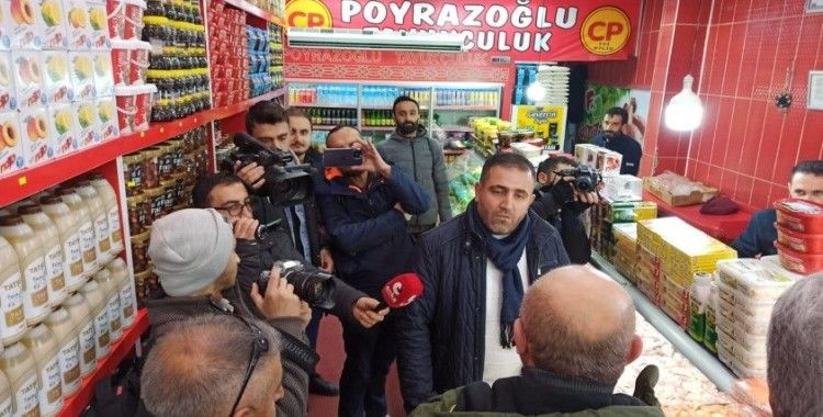 Esnaf derdini CHP Van İl Başkanı İlvan'a anlattı