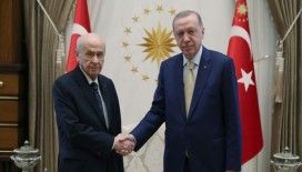 Cumhurbaşkanı Erdoğan, MHP Genel Başkanı Bahçeli ile bir araya geldi