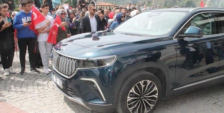 Türkiye'nin yerli otomobili Togg Amasya'da tanıtıldı