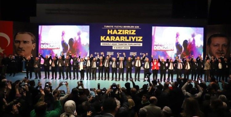 Cumhur İttifakı'nın Denizli'deki belediye başkan adayları tanıtıldı