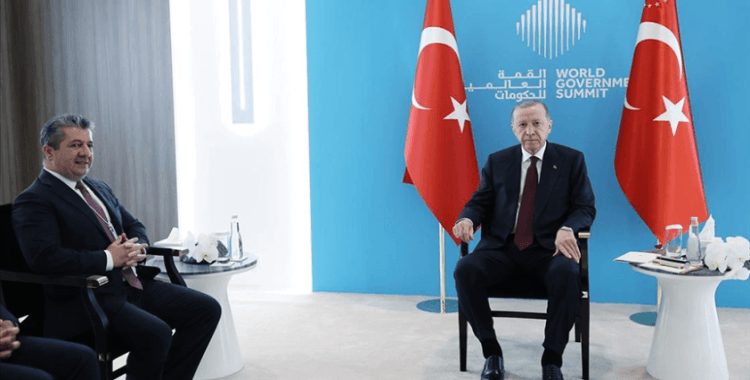 Cumhurbaşkanı Erdoğan, IKBY Başbakanı Barzani'yi kabul etti