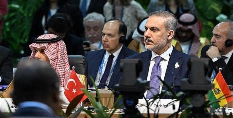 Bakan Fidan'dan, G20 Dışişleri Bakanları Toplantısı'nda Gazze için ateşkes çağrısı