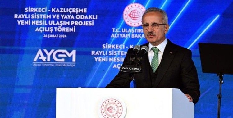 Bakan Uraloğlu: Sirkeci-Kazlıçeşme Hattı'nı sil baştan yaparak yeniden İstanbul'a kazandırdık