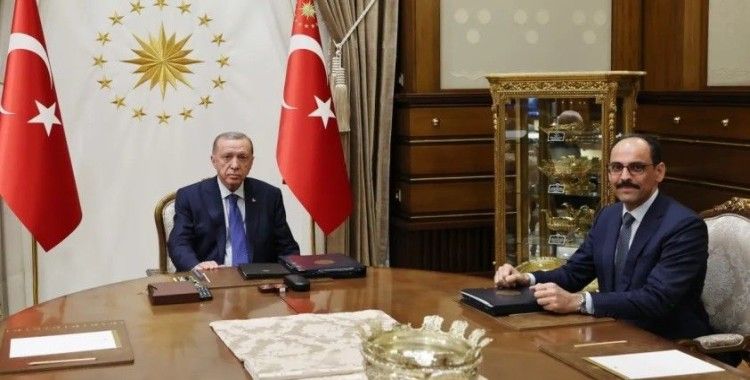 Cumhurbaşkanı Erdoğan, Bakan Tunç ve MİT Başkanı Kalın ile görüştü