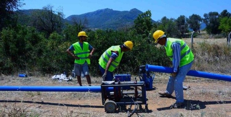 Datça Mesudiye’de içme suyu hatları yenileniyor
