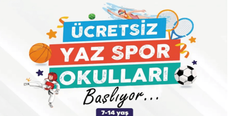 Ücretsiz Yaz Spor Okulları başlıyor