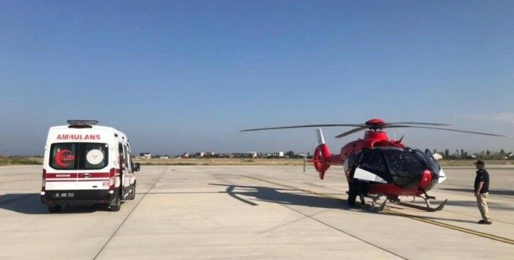 Yenidoğan hasta helikopter ambulansla Diyarbakır’a sevk edildi
