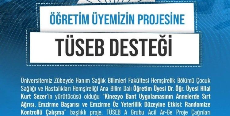 Niğde’de öğretim üyesinin projesine TÜSEB desteği
