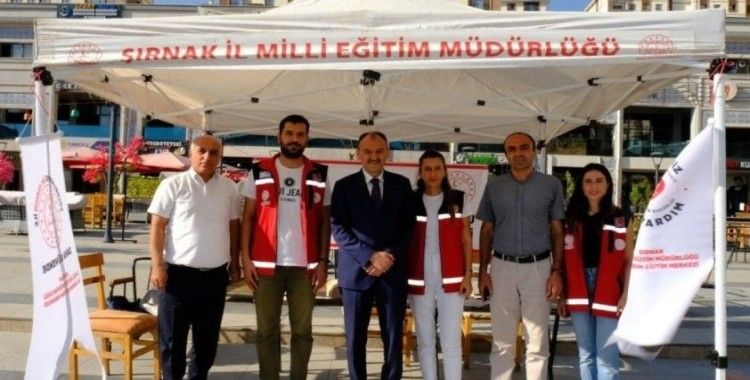 Şırnak İl Milli Eğitim Müdürlüğünden dünya ilk yardım gününde farkındalık
