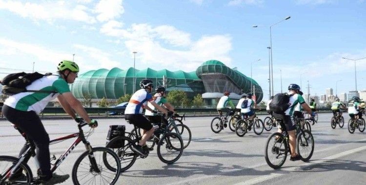 Sporseverler, yeşile pedalladı
