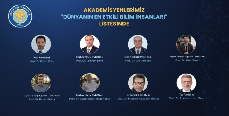 Akademisyenlerimiz ' Dünya'nın  En Etkili Bilim İnsanları' listesinde yer aldı