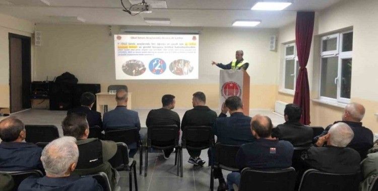 Polis ve jandarmadan 66 servis şoförüne eğitim
