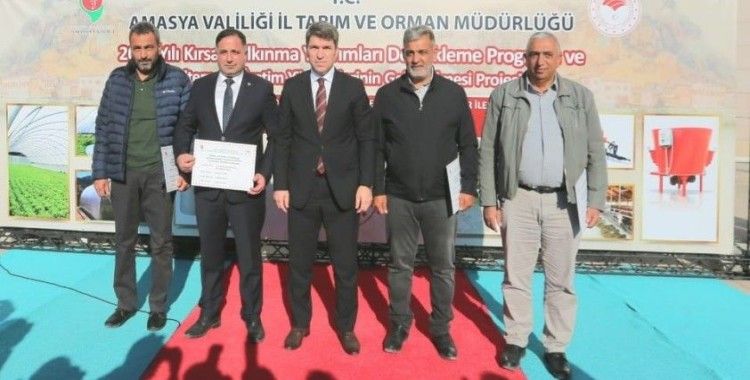 Amasya’da çiftçilere sera malzemesi desteği
