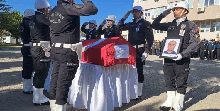 Muğla’da hayatını kaybeden polis memuru için tören düzenlendi
