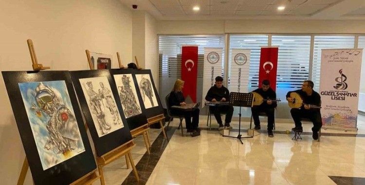 Antakya’da güzel sanatlar lisesi öğrencilerinden resim sergisi
