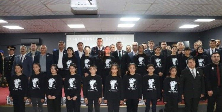 Tutak’ta 10 Kasım Atatürk’ü anma töreni düzenlendi
