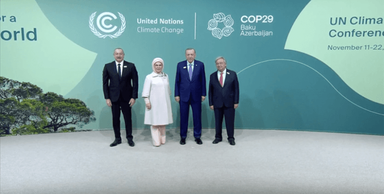 Cumhurbaşkanı Erdoğan'ın katıldığı COP29 Dünya Liderleri İklim Zirvesi başladı