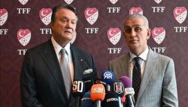 Beşiktaş Başkanı Hasan Arat, TFF Başkanı İbrahim Hacıosmanoğlu'nu ziyaret etti