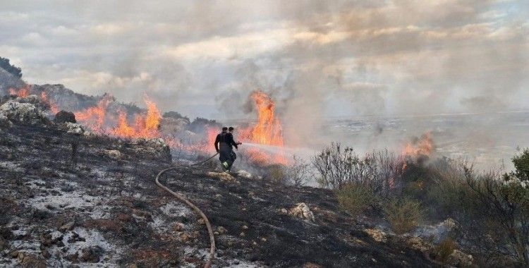 Antakya’da makilik yangını
