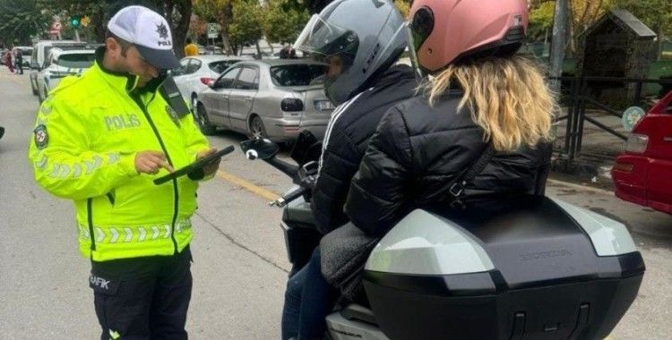 Motosikletlilere yönelik denetimler devam ediyor