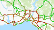 İstanbul'da aralıklı yağışın etkisiyle trafik yoğunluğu yüzde 90'a ulaştı