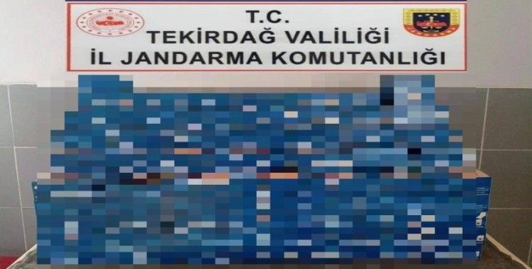 Tekirdağ’da 49 bin 400 makaron ele geçirildi
