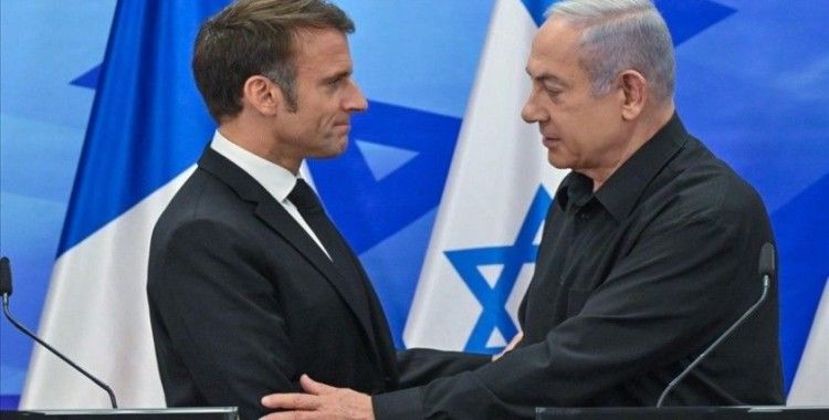 Netanyahu, Fransa'nın kendisi hakkındaki UCM kararını uygulamaması için Macron'la konuştu