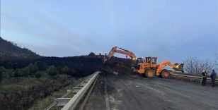 Artvin'de heyelan sonucu Karadeniz Sahil Yolu ulaşıma kapandı