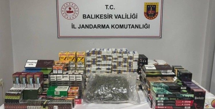 Balıkesir Jandarmasından kaçakçılık ve organize suç operasyonu
