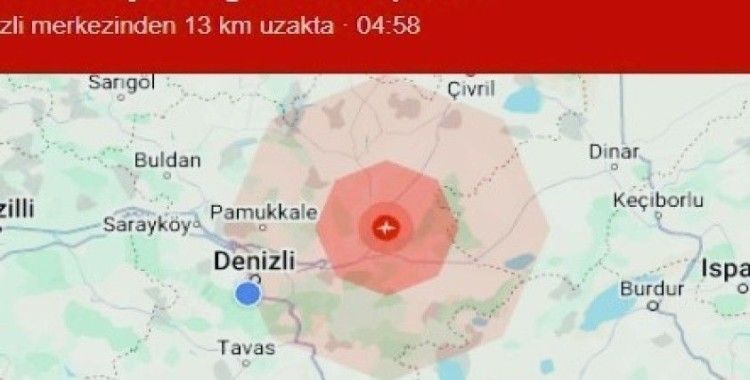 Denizli’de 3.9 şiddetinde deprem meydana geldi
