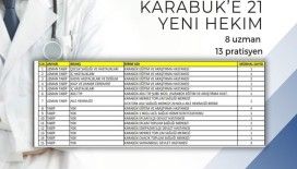 Karabük’e 21 hekim ataması yapıldı
