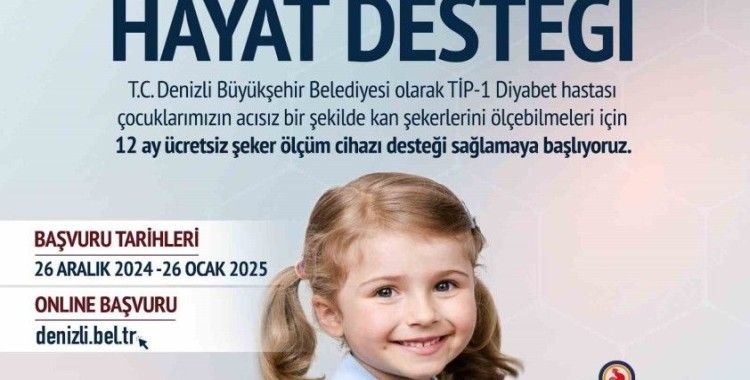 Denizli Büyükşehirden diyabetli çocuklara cihaz desteği
