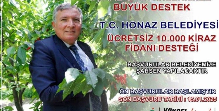 Başkan Kepenek’ten Honazlı kiraz üreticilerine büyük destek
