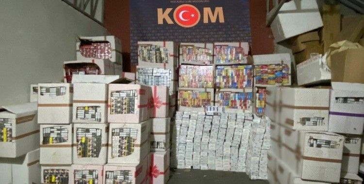 Uşak’ta piyasa değeri 3 milyon TL olan kaçak sigara ele geçirildi
