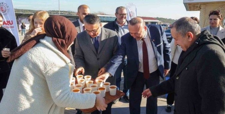 Başkan Yalım’dan öğrencilere çorba ikramı
