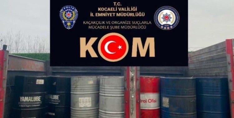 TEM'de bir araçta 2 ton 550 litre kaçak akaryakıt ele geçirildi