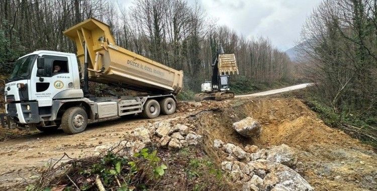 Akçakoca Subaşı Köyü’nde heyelan çalışması tamamlandı
