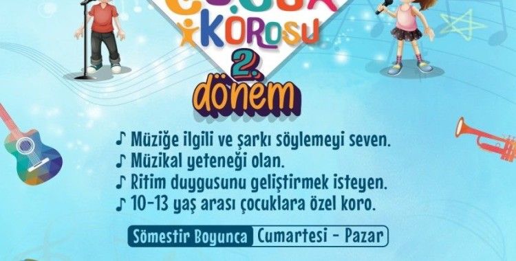 Melikgazi’de 2. Dönem Çocuk Korosu kayıtları başladı
