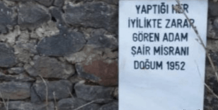 Mezar taşını hazırlayıp evinin bahçesinde intihar etti