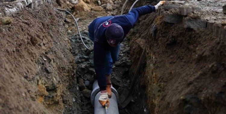 Konuralp bölgesinde kanalizasyon yenileme çalışması
